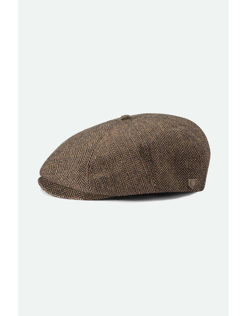 Brixton Brood Snap Cap Bruin – Klassieke Newsboy Cap met Moderne Touch