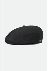 Brixton Brood Snap Cap Zwart – Klassieke Newsboy Cap met Moderne Touch