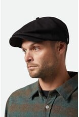 Brixton Brood Snap Cap Zwart – Klassieke Newsboy Cap met Moderne Touch