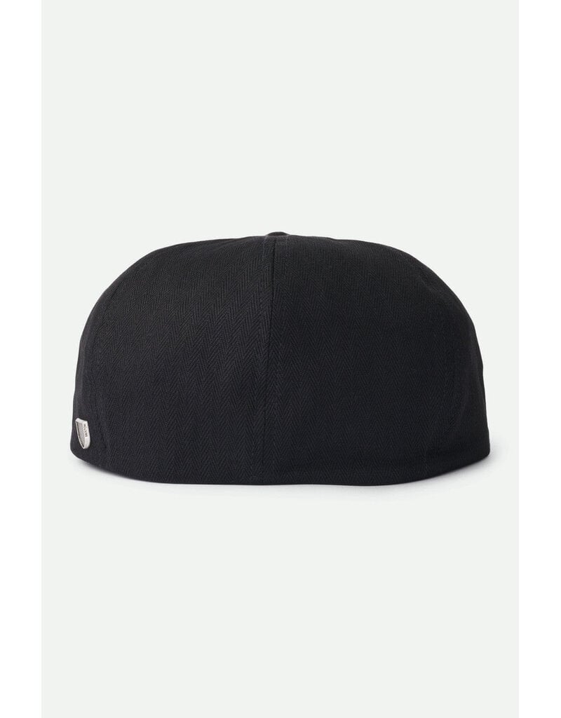 Brixton Brood Snap Cap Zwart – Klassieke Newsboy Cap met Moderne Touch