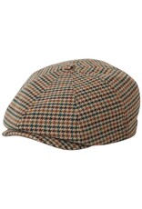 Brixton Brood Snap Cap Ruitpatroon – Klassieke Newsboy Cap met Moderne Touch
