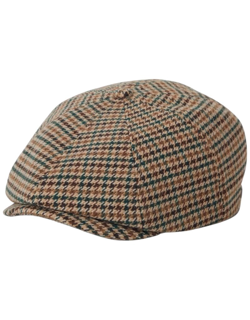 Brixton Brood Snap Cap Houndstooth – Klassische Newsboy Cap mit Modernem Twist
