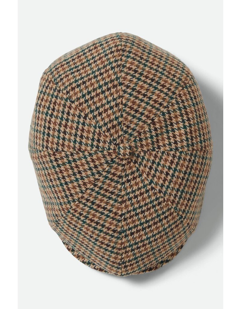 Brixton Brood Snap Cap Ruitpatroon – Klassieke Newsboy Cap met Moderne Touch