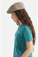 Brixton Brood Snap Cap Ruitpatroon – Klassieke Newsboy Cap met Moderne Touch