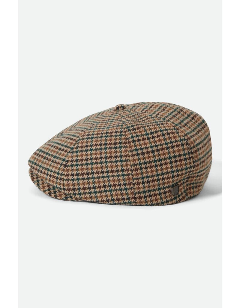 Brixton Brood Snap Cap Houndstooth – Klassische Newsboy Cap mit Modernem Twist