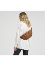 Depeche Leren Bumbag – Handgeweven Design met Bohemian Luxe