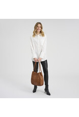 Depeche Leren Shopper – Handgeweven Design met Tijdloze Luxe