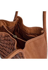 Depeche Leren Shopper – Handgeweven Design met Tijdloze Luxe