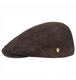 Little Man Leren Flatcap Bruin