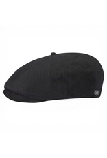 Brixton Brood Snap Cap Zwart – Klassieke Newsboy Cap met Moderne Touch