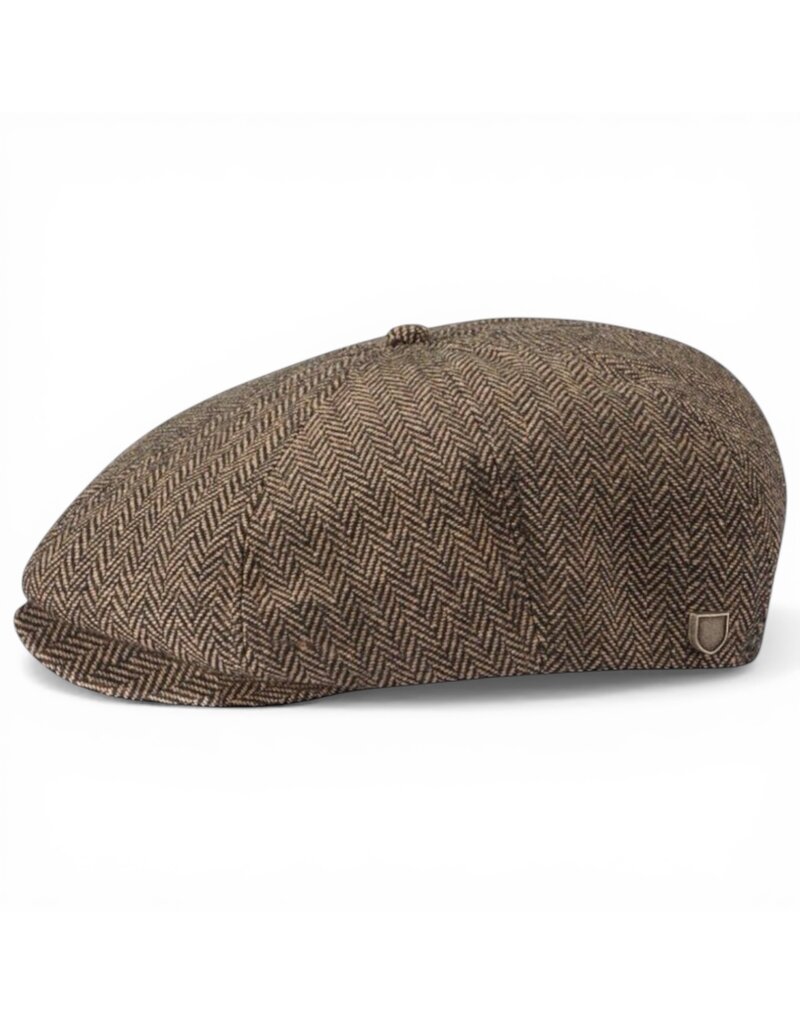 Brixton Brood Snap Cap Braun – Klassische Newsboy Cap mit Modernem Twist
