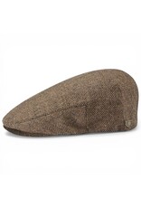 Brixton Hooligan Snap Cap Bruin – Klassieke Flat Cap met een Moderne Twist