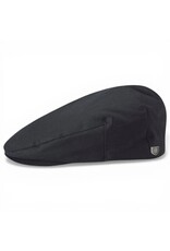 Brixton Hooligan Snap Cap Zwart – Klassieke Flat Cap met een Moderne Twist