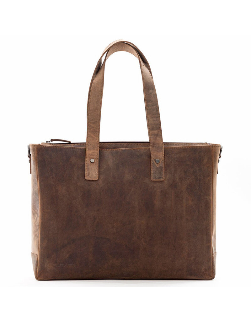 Plevier Hopper Laptoptasche aus Leder 15,6 Zoll mit RFID Personalisierbar