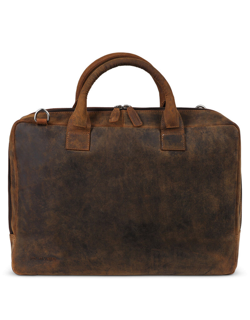 Plevier Adler Leder Laptoptasche 17,3 Zoll aus Vollnarbenleder – Personalisierbar