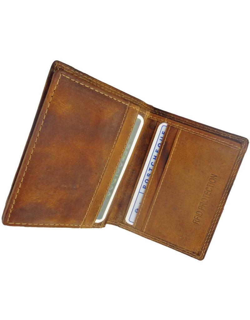 LD Leder Kreditkartenhalter Mit Scheinfach Hunter RFID