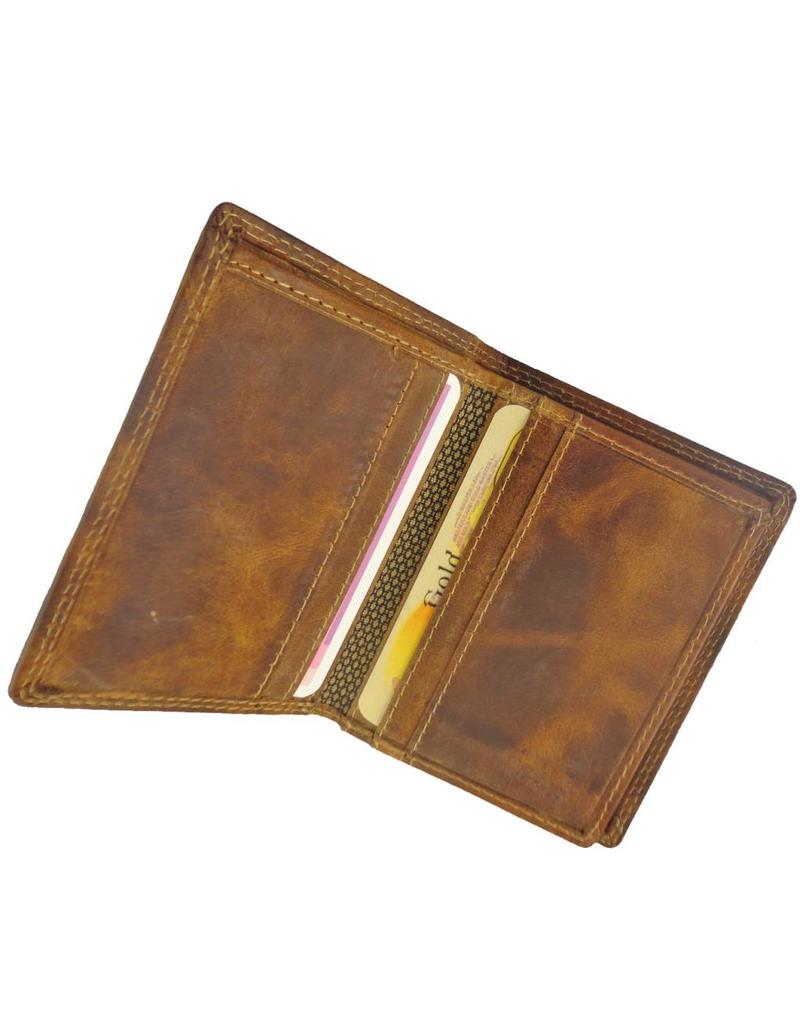 LD Leder Kreditkartenhalter Mit Scheinfach Hunter RFID