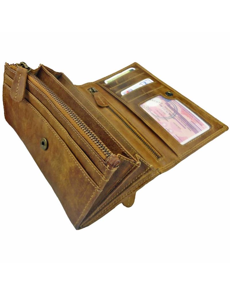 LD Luxe Leder Damen Geldbörse Überschlag