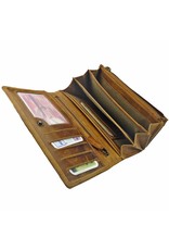 LD Luxe Leder Damen Geldbörse Überschlag