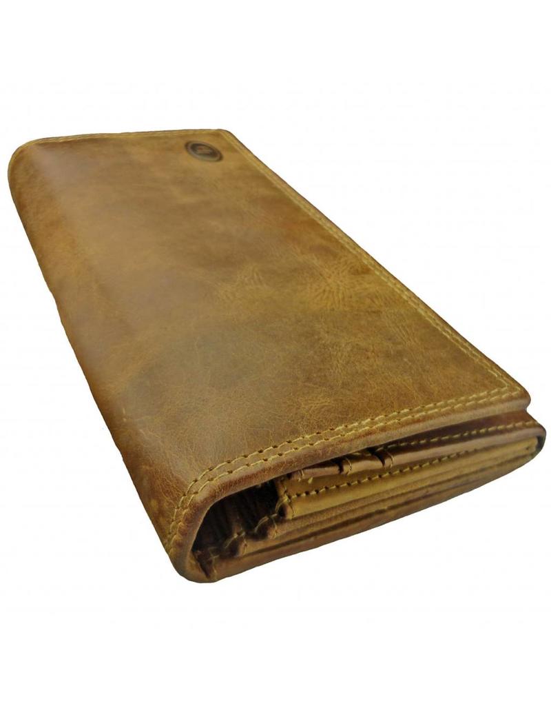 LD Luxe Leder Damen Geldbörse Überschlag