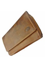 LD Ruime Leren Dames Portemonnee Met Mobielvak