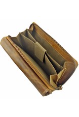 LD Ruime Leren Dames Portemonnee Met Mobielvak