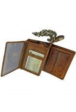 LD Portemonnee Met Ketting Hunter Leer Hoog Model