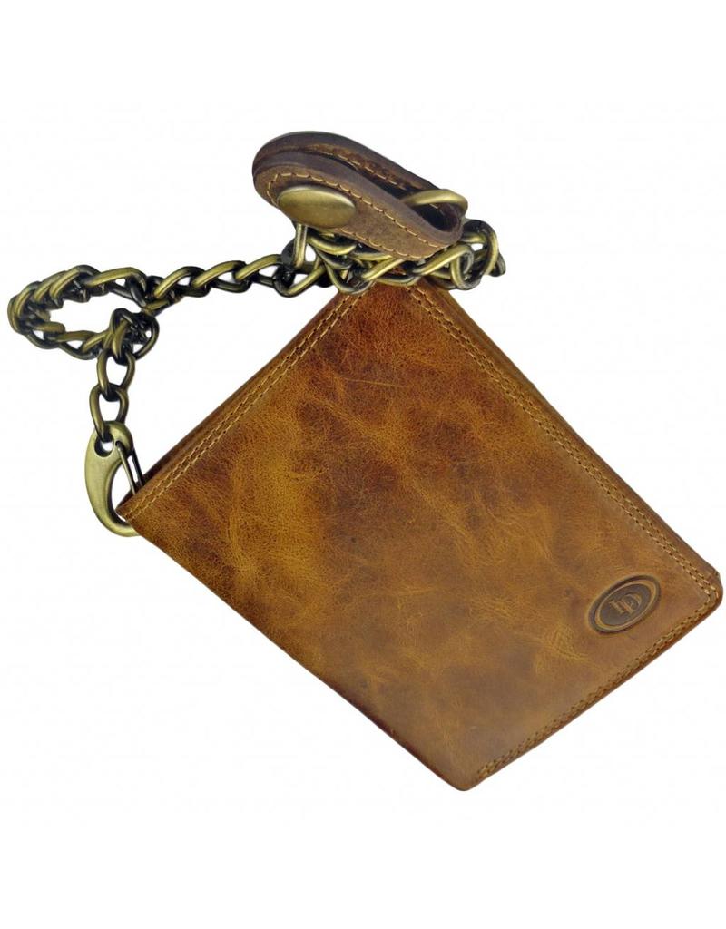LD Portemonnee Met Ketting Hunter Leer Hoog Model