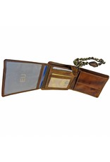 LD Leder Heren Portemonnee Met Ketting Laag Model