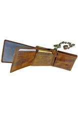 LD Leder Heren Portemonnee Met Ketting Laag Model