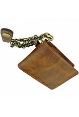 LD Leder Portemonnaie Mit Kette Querformat