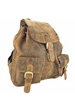 Greenburry Rindlederner Damen Herren Rucksack Medium