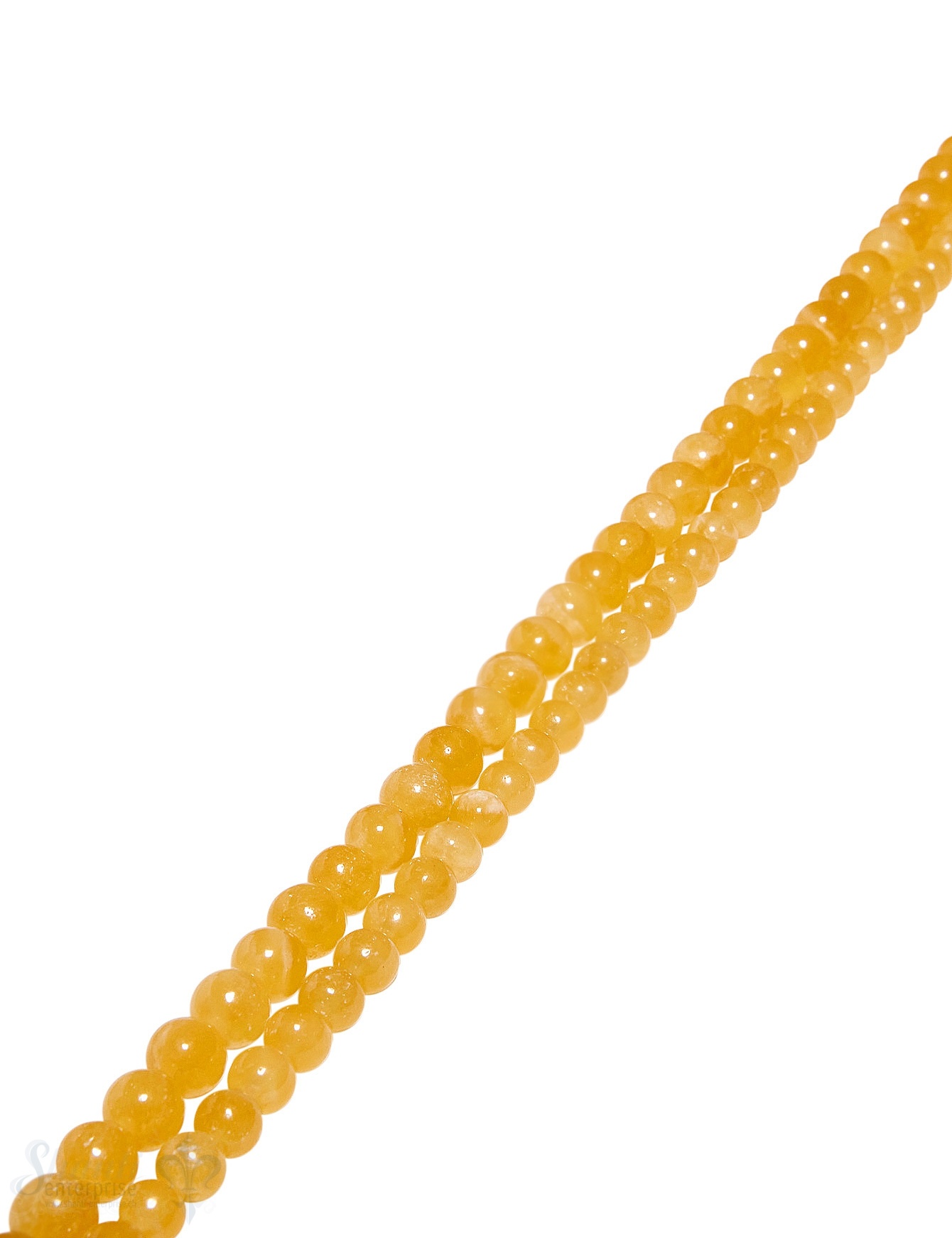 Honig-Calcit Strang gelb poliert Kugeln AAA