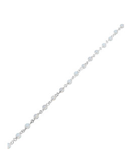 Rosenkranzkette Opalinaglas 4  mm rund poliert
