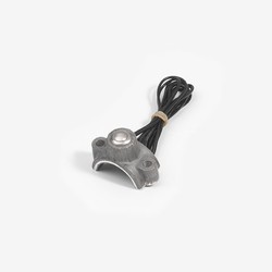 Support avec mini interrupteur en aluminium (brut)