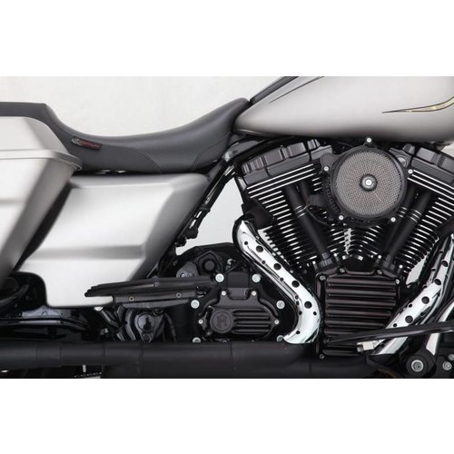 Roland Sands Seat Hang Lo 2-Up Smooth Black Vinyl