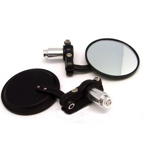 MCU Paire de rétroviseurs noirs 3", 22MM