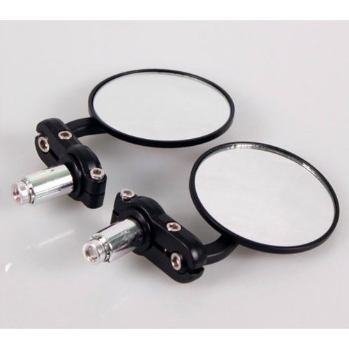 MCU Paire de rétroviseurs noirs 3", 22MM