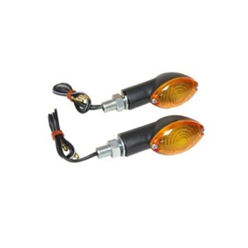 Emgo 12 V 21 W Mini richtingaanwijzerset CAT EYE Amber / Zwart