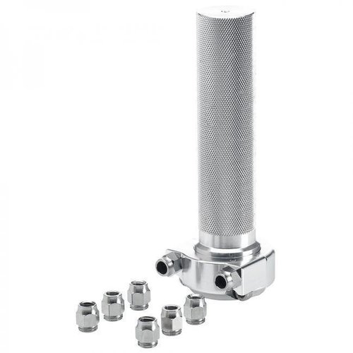 Biltwell Double câble 1 "Whisky Throttle Throttle Handle Polished