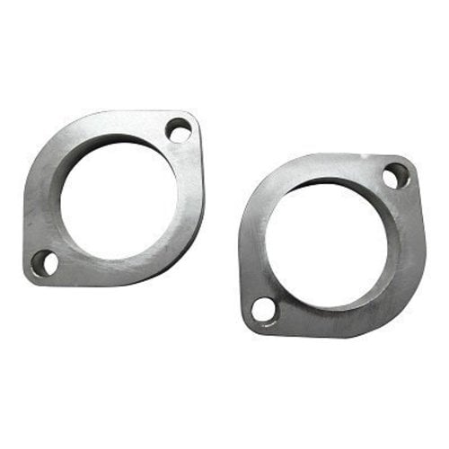 Set (2) Exhaust Flanges Harley Evo Stainless Steel