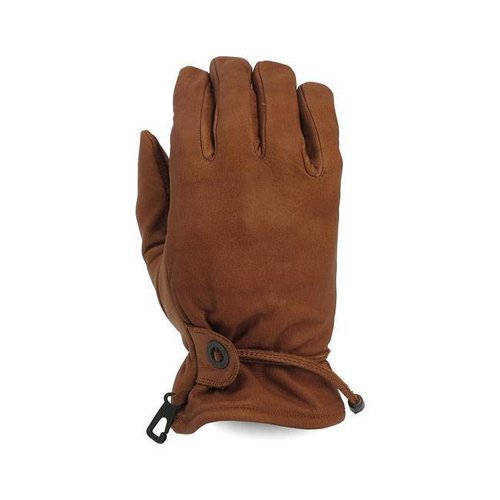 SIZE L: Leather Old school Gloves Brown