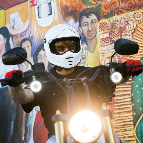 Biltwell Casque Lane Splitter - blanc brillant