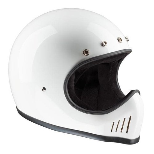 Historischer Motocross Helm WeiÌÙ