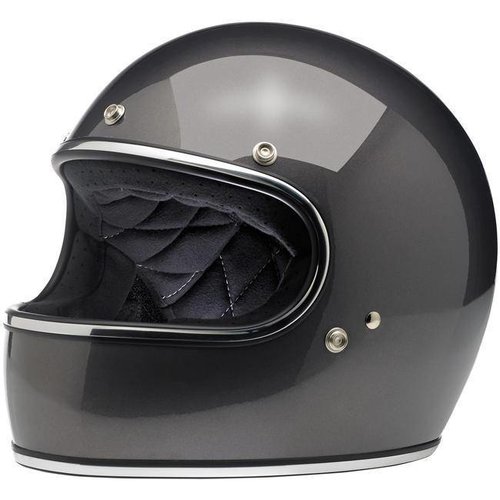 Biltwell Casque Gringo gris métallisé