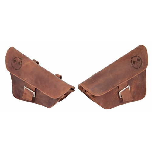 Satteltasche / Scrambler Tasche Braun