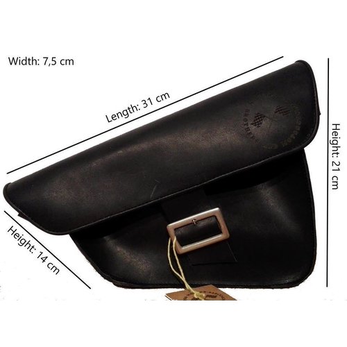 Satteltasche / Scrambler Tasche Schwarz