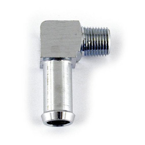 Raccord d'huile 90° de 1/8"-27 NPT à 3/8"