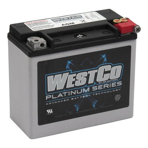 Westco 310CCA AGM Battery, 12V, 18AMP XL, VRSC, Softail, Buell, Dyna