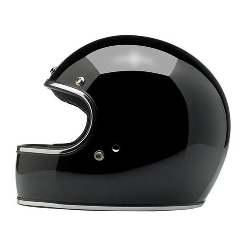 Biltwell Casque Gringo S, noir brillant et homologué ECE